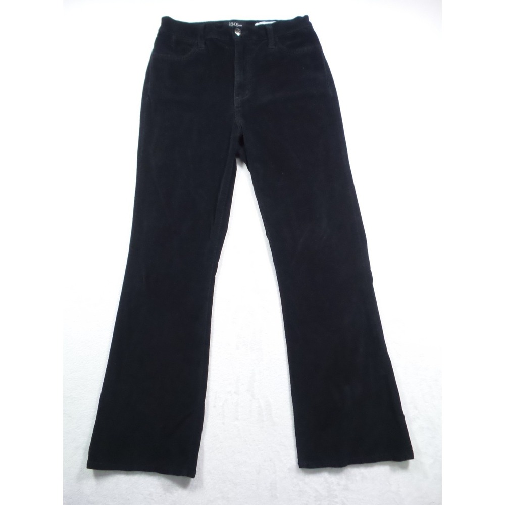 NYDJ Womens Jeans Size 4P Black Corduroy Sarah‎ Bootcut Stretch Mid Rise